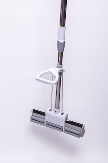 Швабра губка для миття підлоги з віджиманням швабра 38 (см) телескопічна самовіджимна HP-35015-33 | Зображення 8