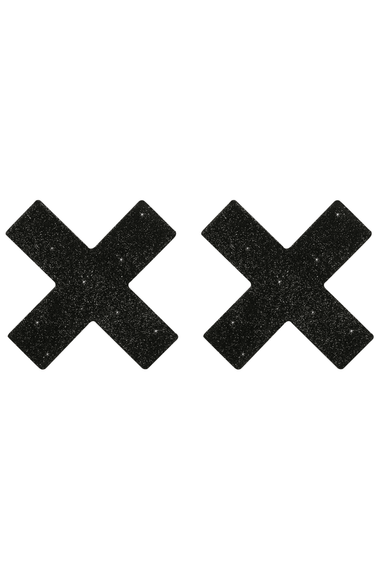 Наклейки на груди Cottelli Collection Nipple Sticker X Чорні One Size