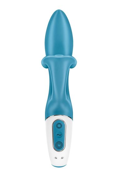 Вібратор-кролик із потрійним відростком Satisfyer Embrace me Turquoise, 2 мотори, діаметр 3,6 см | Зображення 4