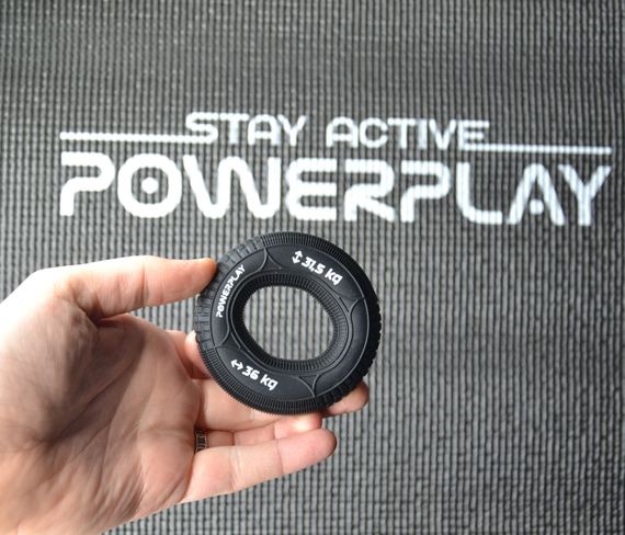 Еспандер кистьовий силіконовий PowerPlay PP-4330 Hand Grip Loops Hard 31.5-36 кг. Чорний | Зображення 4