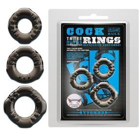 Набір ерекційних кілець - Cock Rings Yvonne sexstyle