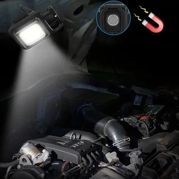 Многофункциональный аккумуляторный LED фонарик-брелок | Зображення 1