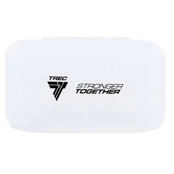 Таблетница (органайзер) для спорта Trec Nutrition Pillbox "stronger together" White
