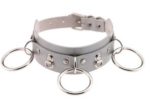 Чокер-ошейник SKN-AS10 GREY sexstyle