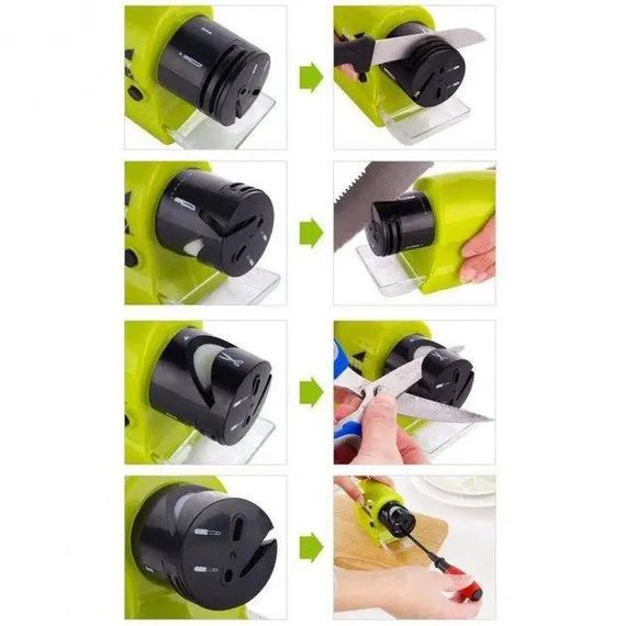 Хороша електронна точила для ножів Swift Sharp DY-521, Електрична EI-199 універсальна точила | Зображення 6