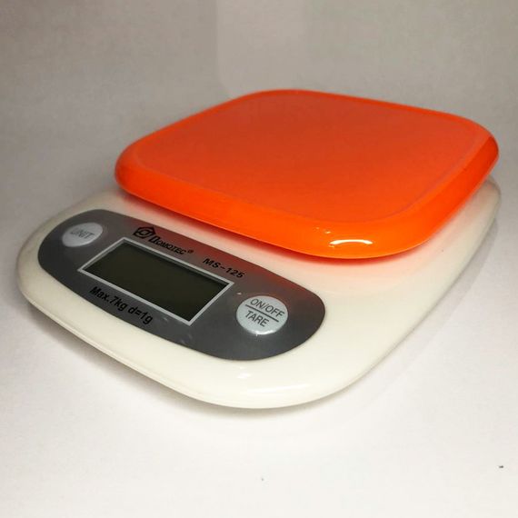Ваги кухонні DOMOTEC MS-125 Plastic, електронні ваги, електронні ваги. PI-873 Колір: помаранчевий | Зображення 9