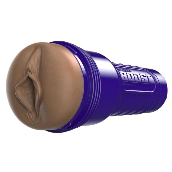 Мастурбатор-вагіна Fleshlight Boost Bang Medium Dark Flesh, плаваючі кільця Turbo Tech | Зображення 5