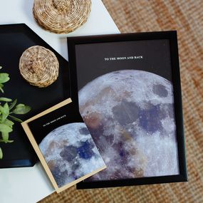 Постер у рамці To the moon and back A3 (MT3_20L009)