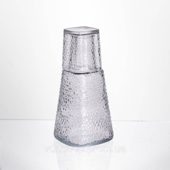 Кувшин 1 литр со стаканом 1 шт по 200 мл Прозрачный HP-19-PYF-3 | Зображення 2