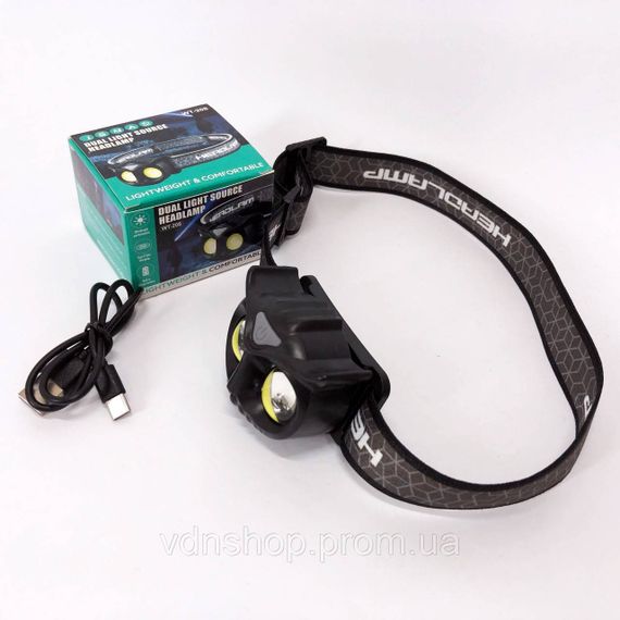 Головний ліхтарик, Потужний ліхтар для риболовлі, Led headlamp налобний ліхтар для нічної їзди CB-17 | Зображення 1