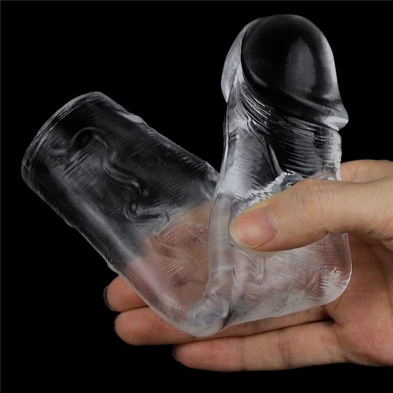 Насадка - Flawless Clear Penis Sleeve Add 2" Clear Sex Aura | Зображення 9