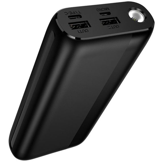 Портативний ЗП Power Bank Borofone BJ86 Victoria 20000 mAh Black | Зображення 1