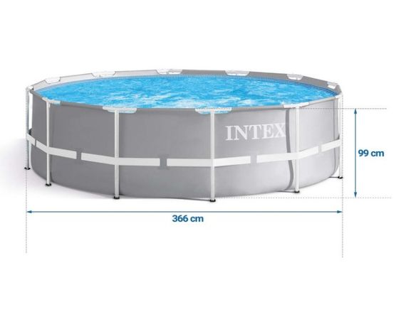 Басейн каркасний 17 в 1 INTEX 26716, 366 x 99 см + машина для створення бульбашок (DM-26716-M) | Зображення 4