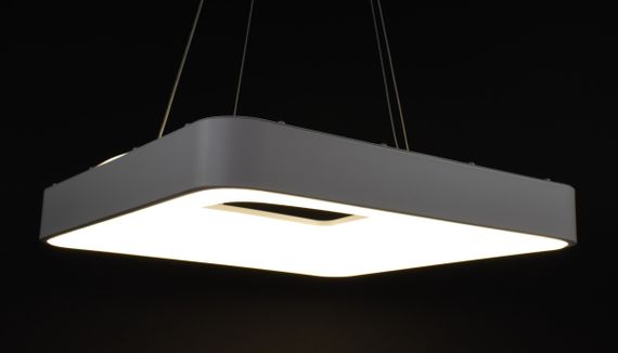 Люстра світлодіодна підвісна LED світильник для квартири на стелю лед з пультом 27553 Білий 25-90х48х48 см. | Зображення 3