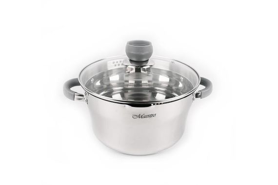 Каструля неіржавка Maestro — 160 мм x 1,7 л із кришкою | Зображення 2
