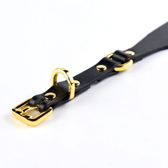 Маска на очі Blindfold UPKO з італійської шкіри, чорна sexstyle | Зображення 8