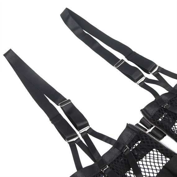 Сукня-костюм Star Night із застібками-блискавками та пажами для панчох, чорний, XL (без коробки) Sex Aura | Зображення 4