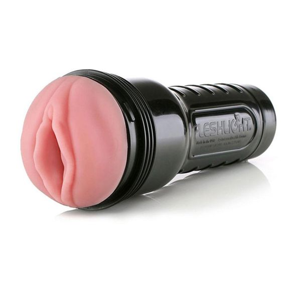 Мастурбатор вагіну в колбі Fleshlight Pink Lady Mini-Lotus, з рельєфом, кібершкіра, бежевий Sex Aura | Зображення 3