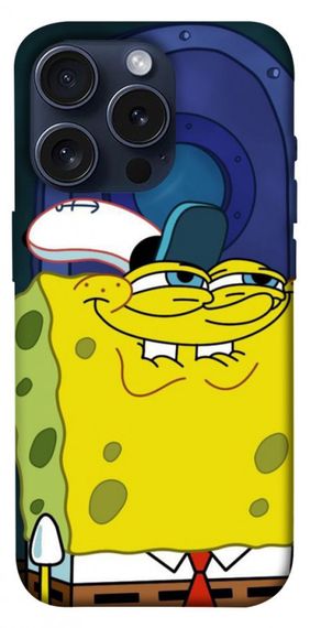 Чохол з картинкою Губка Боб для Apple iPhone 15 Pro (6.1")