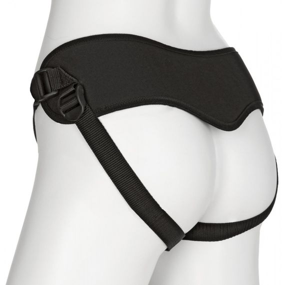 Трусики для страпону універсальні Doc Johnson з ущільненою спинкою Supreme Harness w. Plug | Зображення 1