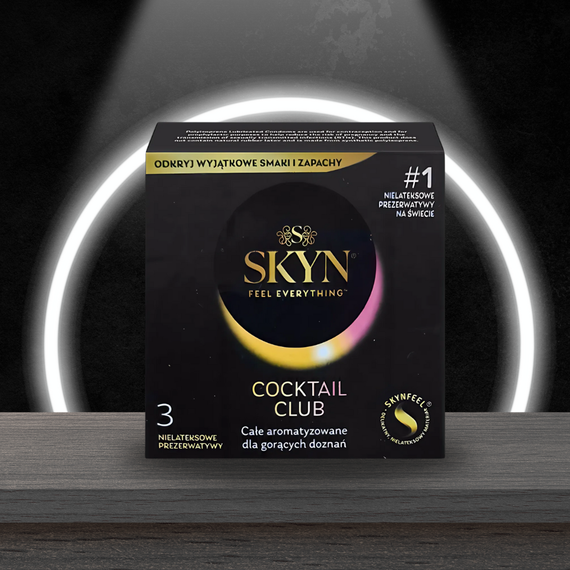 Презервативи SKYN Cocktail Club 3 шт. – ультратонкі, зі смаком коктейлів