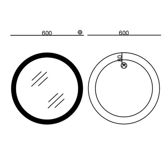 Дзеркало Mixxus PLAIN MC03-60 з LED Touch, Anti-fog, димером, регулюванням яскравості (MI6662) | Зображення 9