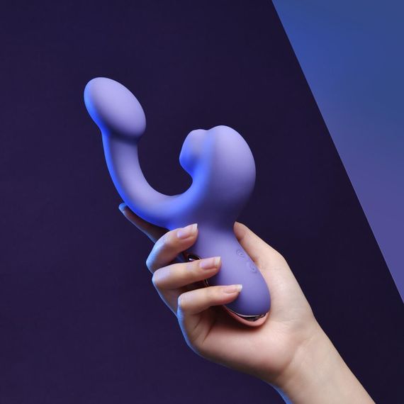 Смарт-вібратор Magic Motion Ponder Purple, подвійна стимуляція, віброяйце+язичок для клітора | Зображення 6