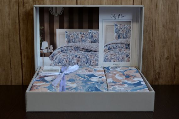Постельное белье First Choice Homesko Ranforse 200 х 220 см Jolly Blue | Зображення 1