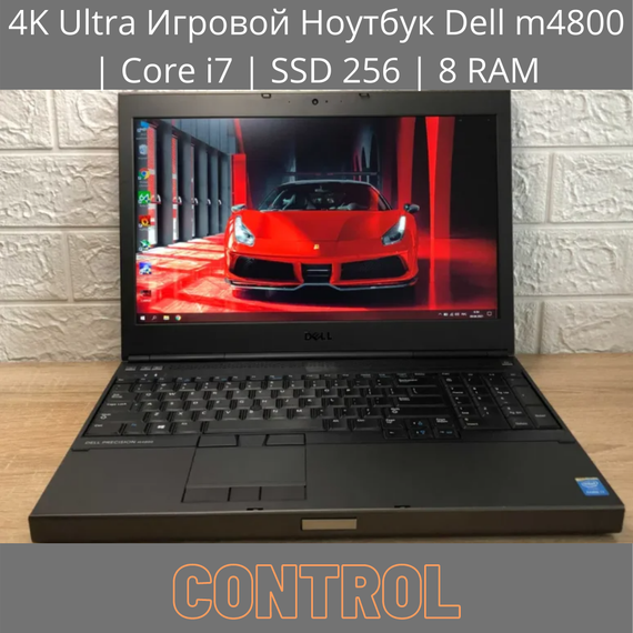 4K Ultra Sharp IPS Игровой Ноутбук Dell m4800 | Core i7-4910mq | SSD 256 | 8 RAM