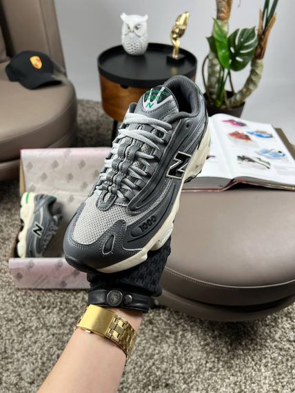 Мужские кроссовки New 1000 Grey White Green весна / літо / осінь A3628 43 27.5 см | Зображення 4