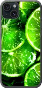 Чохол на iPhone 15 Plus Зелені часточки лимона "852u-3097-2448"