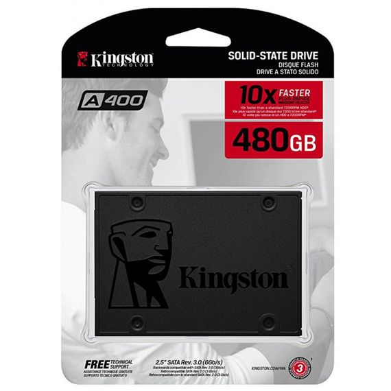Накопичувач SSD 2.5" 480GB Kingston (SA400S37/480G) | Зображення 4
