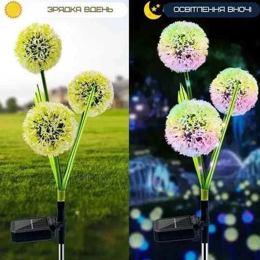 Садовый фонарь на солнечной батарее Одуванчики Dandelion Garden Lights | Зображення 1