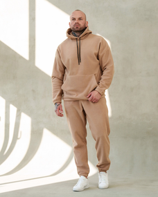 Костюм Плюш капюшон бежевий S XL