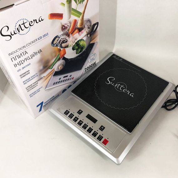 Електроплита інфрачервона настільна Suntera ICD-1012, 2000Вт, QR-880 Сенсорні електроплити | Зображення 3