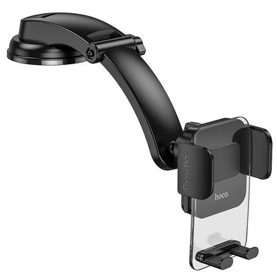 Автодержатель Hoco CA118 Delicate press type (center console) Space Black | Зображення 3
