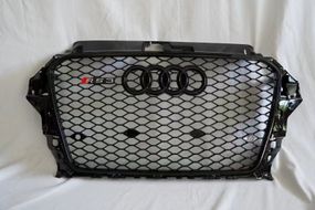 Передня решітка RS-style (2012-2016, чорна) для Ауди A3 рр