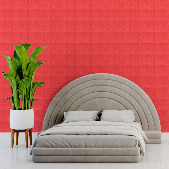 3D панель самоклеющаяся 700x770x7мм кирпич Красный (008-7) SW-00000054 | Зображення 4