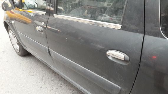 Наружняя окантовка стекол (4 шт, нерж.) Carmos - Турецкая сталь для Renault Logan MCV 2005-2013 гг | Зображення 2