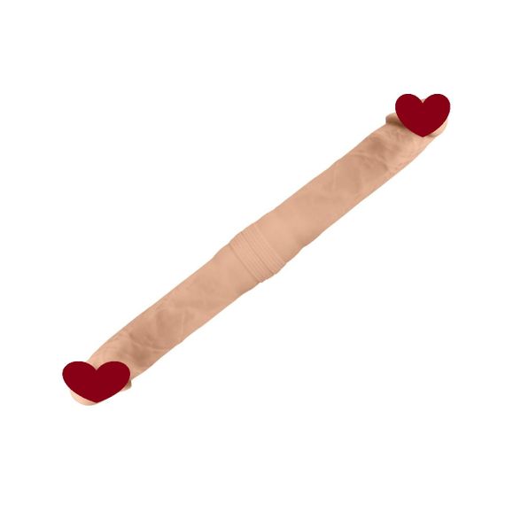 Фалоімітатор двосторонній SIlexD Billy-Joe Double Dong S Flesh, двошаровий, силікон+Silexpan sexstyle