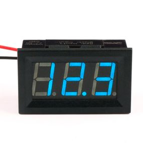 Цифровий вольтметр, діапазон вимірювань 4 -100V, Blue