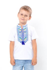 Вишиванка для хлопчика з коротким рукавом
