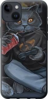 Чохол на iPhone 14 Plus gamer cat із силікону FCh_033266