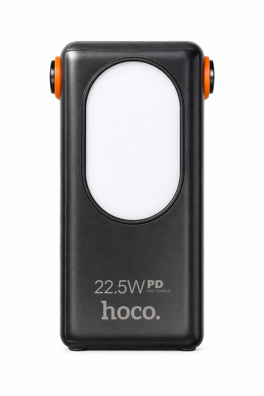 Повербанк HOCO J98A 30000mAh 22.5W - Power Bank с LED дисплеем, 2×USB + 2×Type-C, встроенные кабели 4в1, быстрая зарядка, фонарик | Зображення 1
