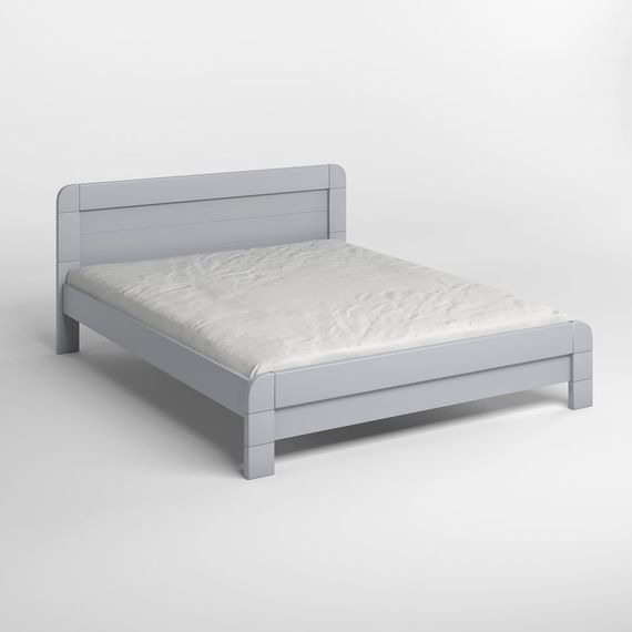 Односпальне дерев&#039;яне ліжко Mebigrand Тоскана Світло-сірий (RAL7040) 80х190 см (MBG-3552) | Зображення 1