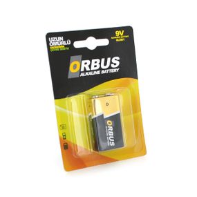 Батарейка щелочная Orbus 9V/6LR61,крона,1 штука в блистере цена за блистер