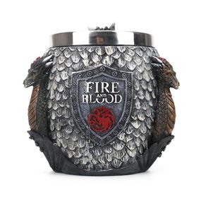 Кухоль Чашка Гра Престолів Fire and Blood Targaryen 3D Будинок Таргарієн Таргарієнси