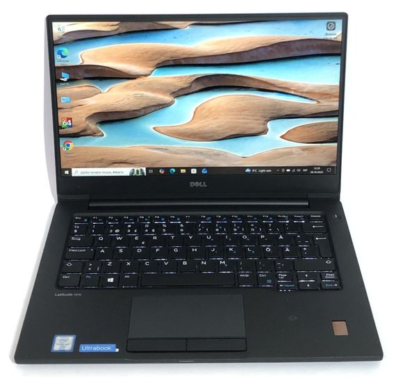 Ультрабук Б-класс Dell Latitude 7370 / 13.3" (1920x1080) IPS / Intel Core m7-6Y75 (2 (4) ядра по 1.2 - 3.1 GHz) / 8 GB DDR3 / 256 GB SSD / Intel HD Graphics 515 / WebCam / Win 10 Pro б/у | Зображення 1