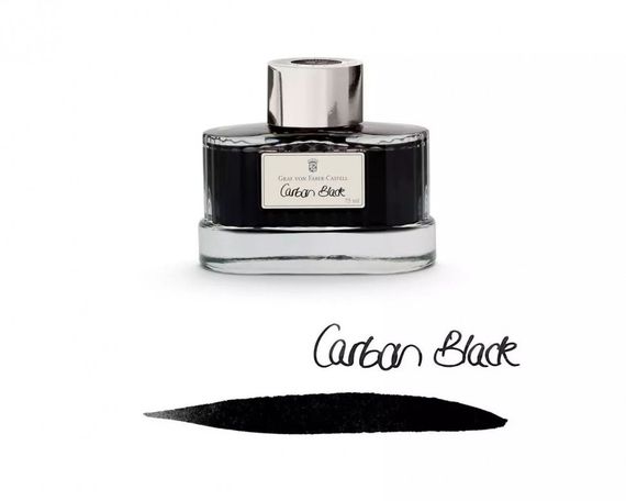 Чернила Graf Fon Faber-Castell Стеклянный флакон 75мл, carbon-black (черный)