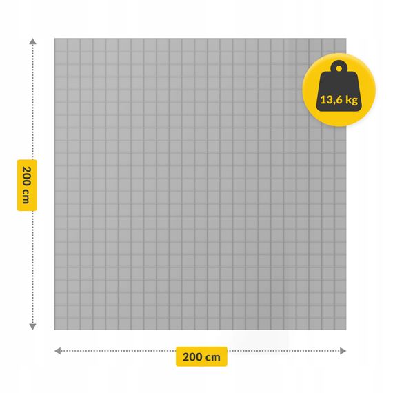 Ковдра важка (обтяжена) 4FIZJO 13.6 кг 150 x 200 см Grey (P-5905973405737) | Зображення 5